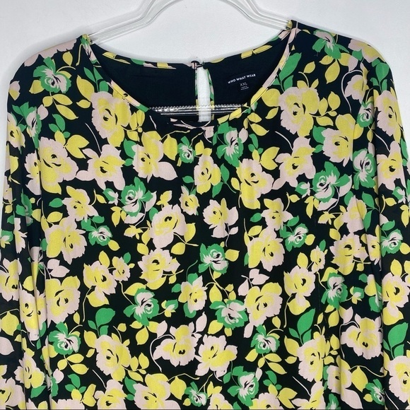 NWT Who What Wear Electric Floral tunic tiered - Picture 11 of 12